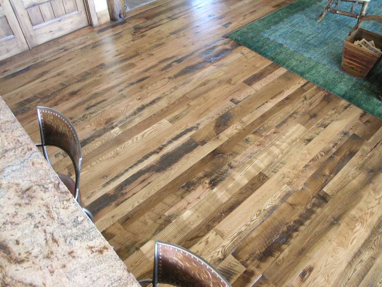 Antique Oak Skip-Planed Flooring